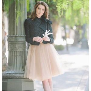 Space46 Tulle Skirt Coffee M